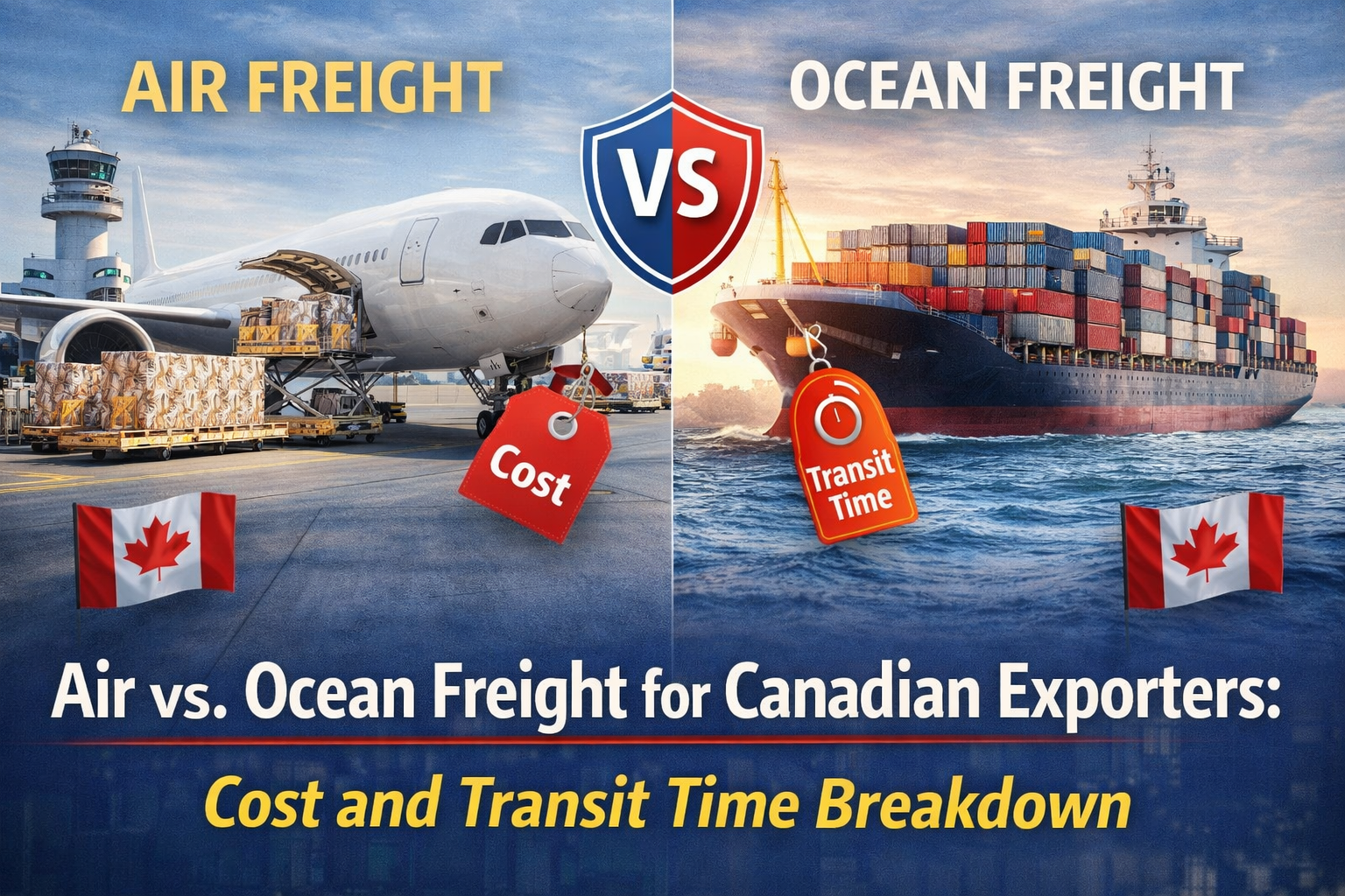 Air vs. Ocean Freight for Canadian Exporters