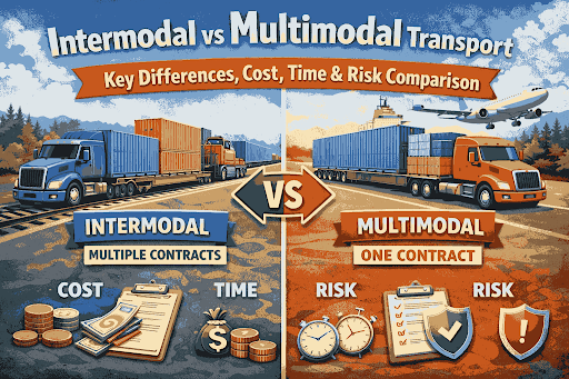 Intermodal vs Multimodal Transport
