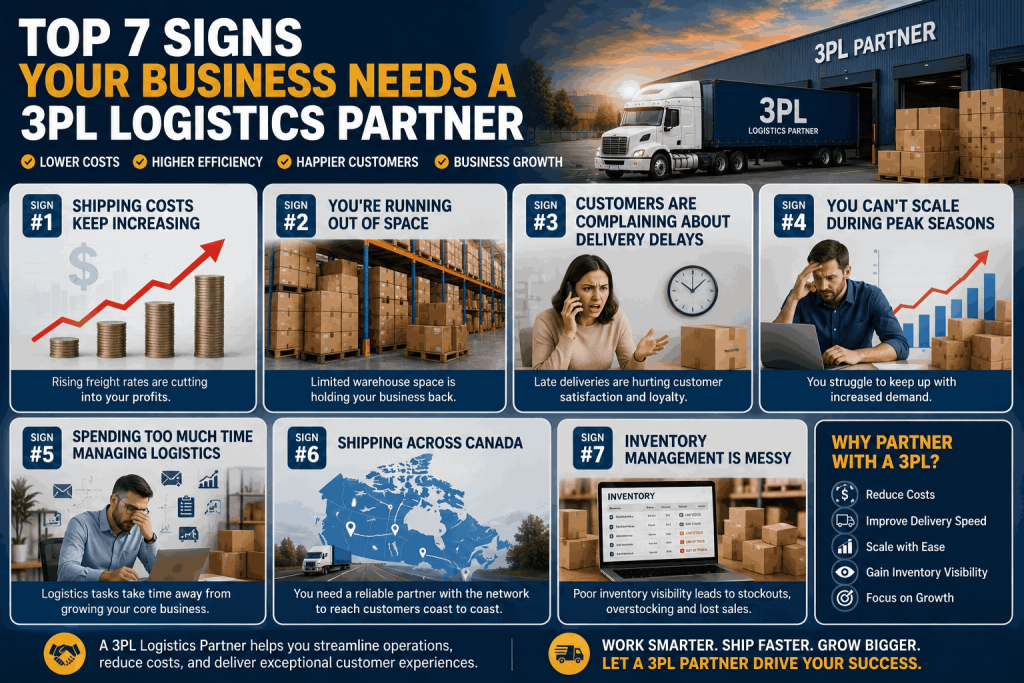 Top 7 Signs Your Business Needs a 3PL Logistics Partner
